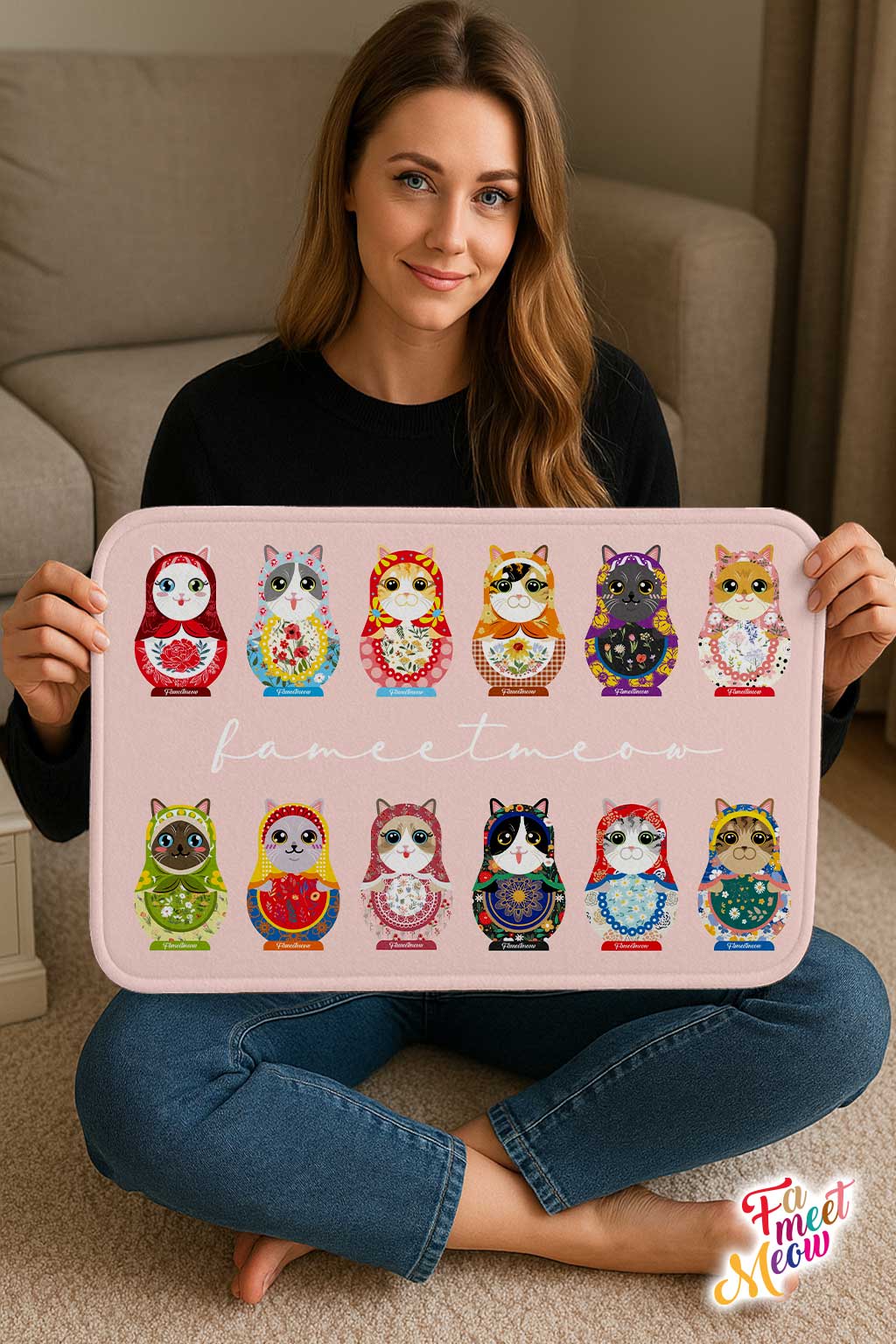 Indoor Door Mat - Matryoshka