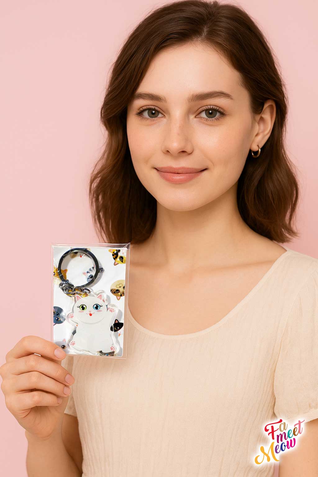 Keyring - White