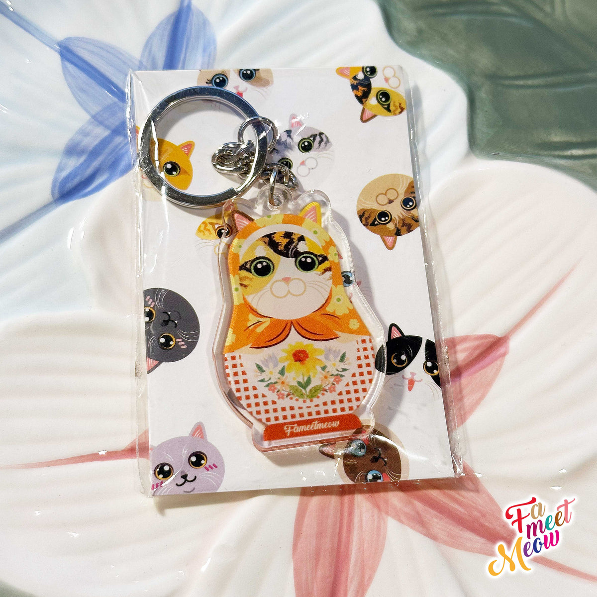 Keyring - Matryoshka Calico
