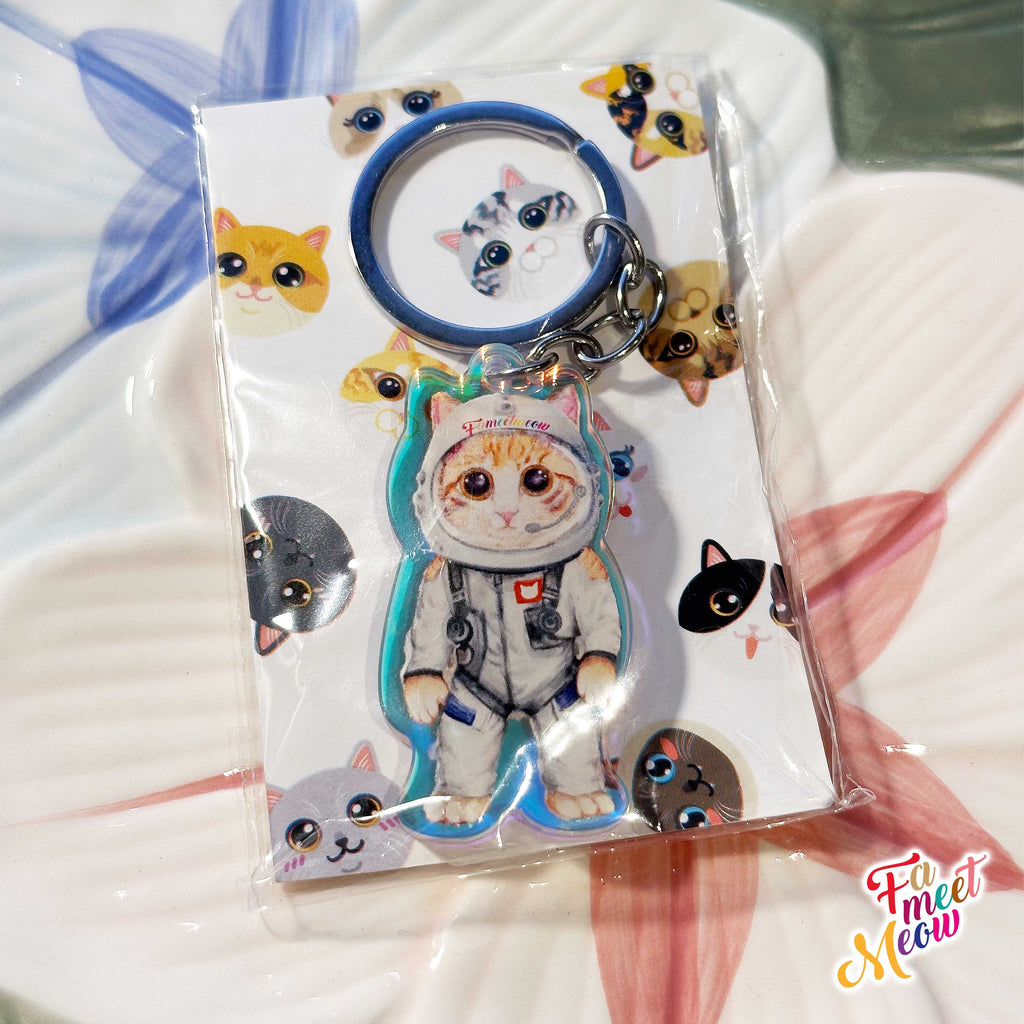 Keyring - Astronaut Ginger Tabby