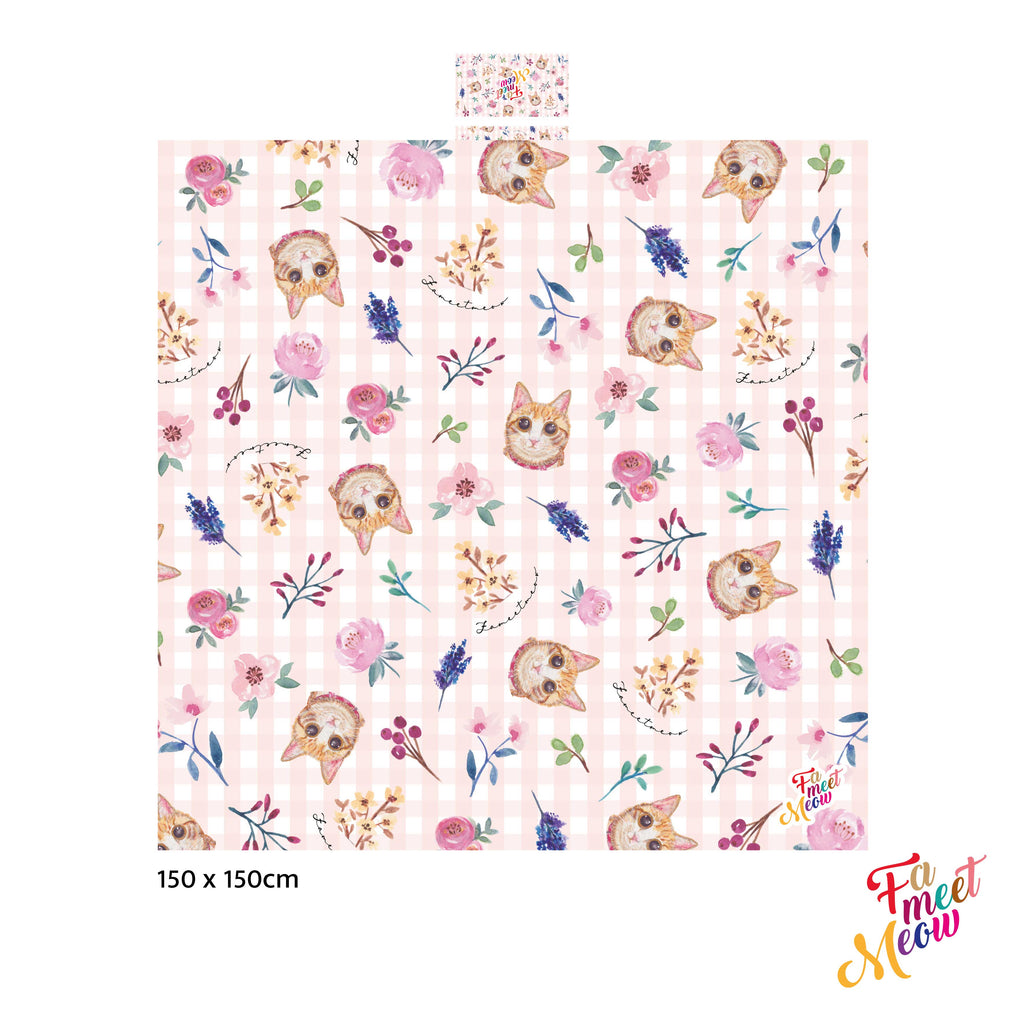 Picnic Blanket - Classic (Pink checked)