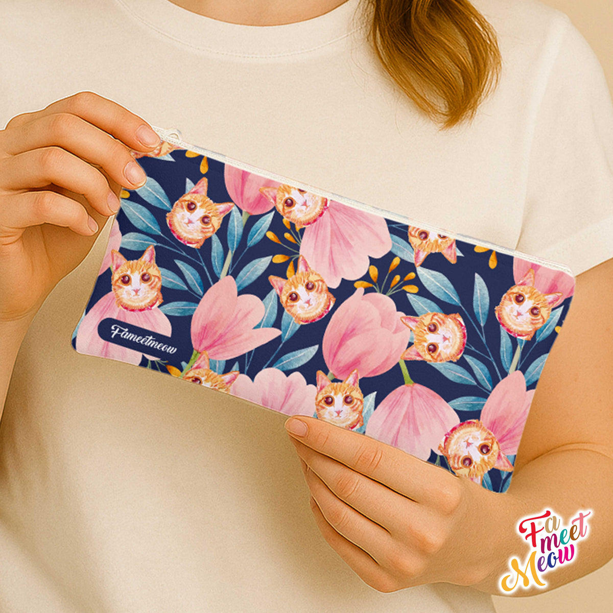 Pencil Case - Tulips