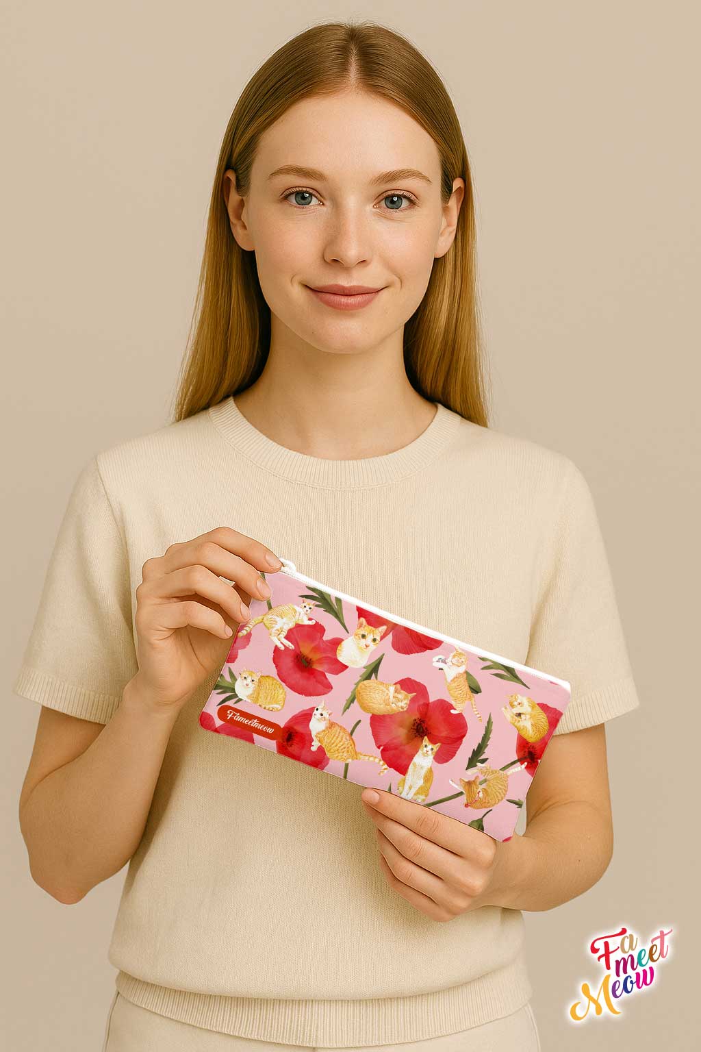 Pencil Case - Red Poppy