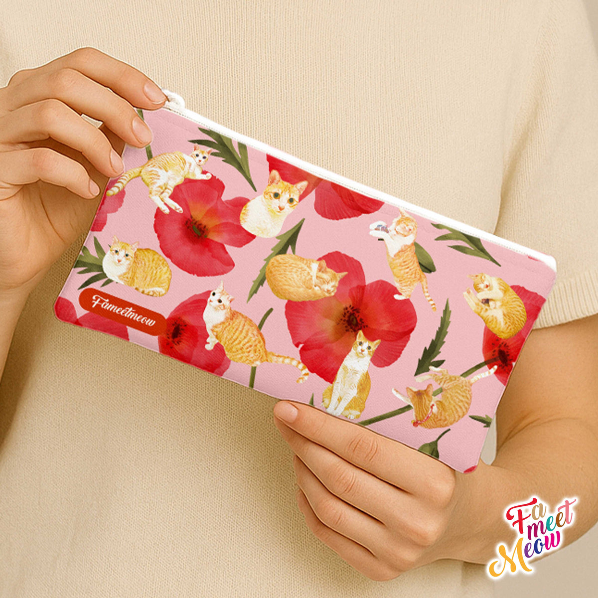 Pencil Case - Red Poppy
