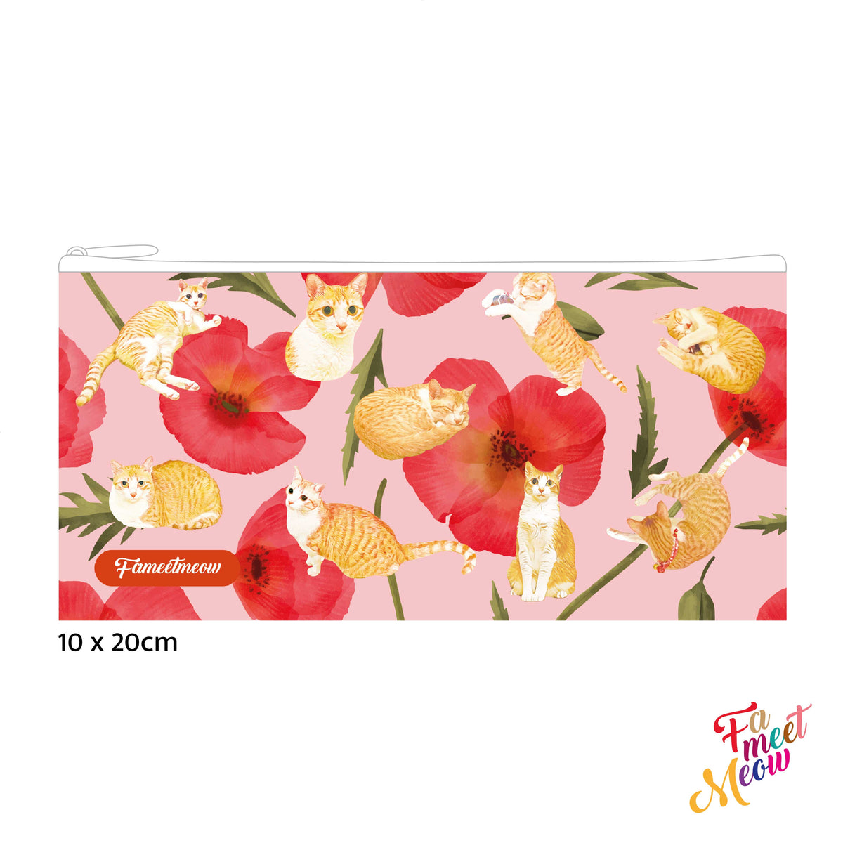 Pencil Case - Red Poppy
