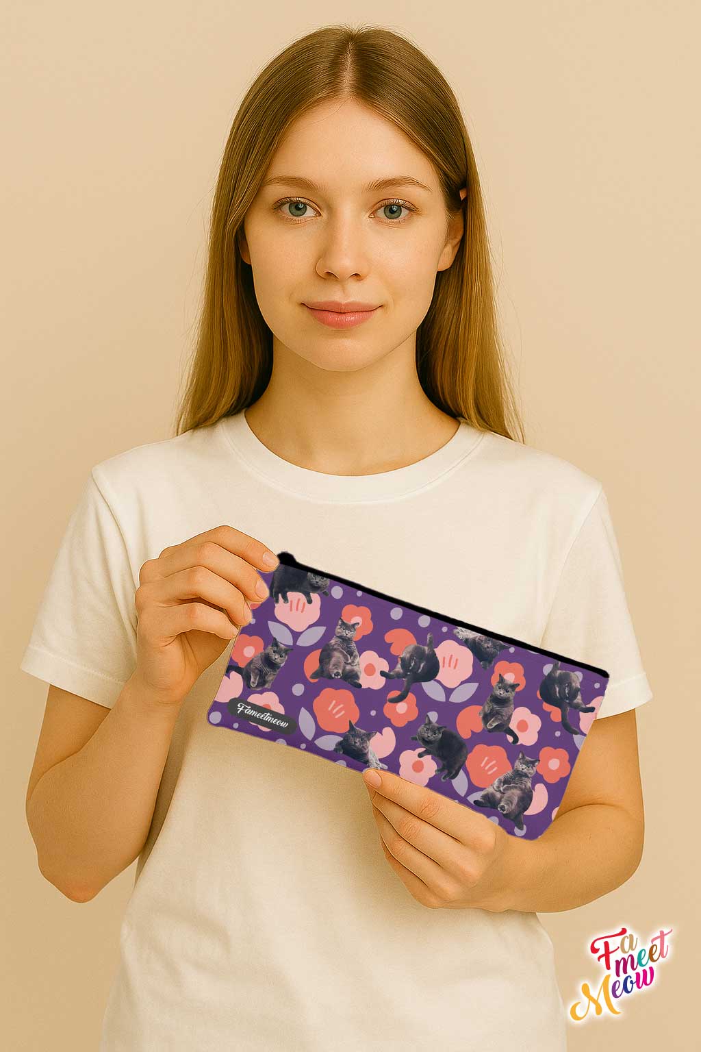 Pencil Case - British Shorthair (Purple)