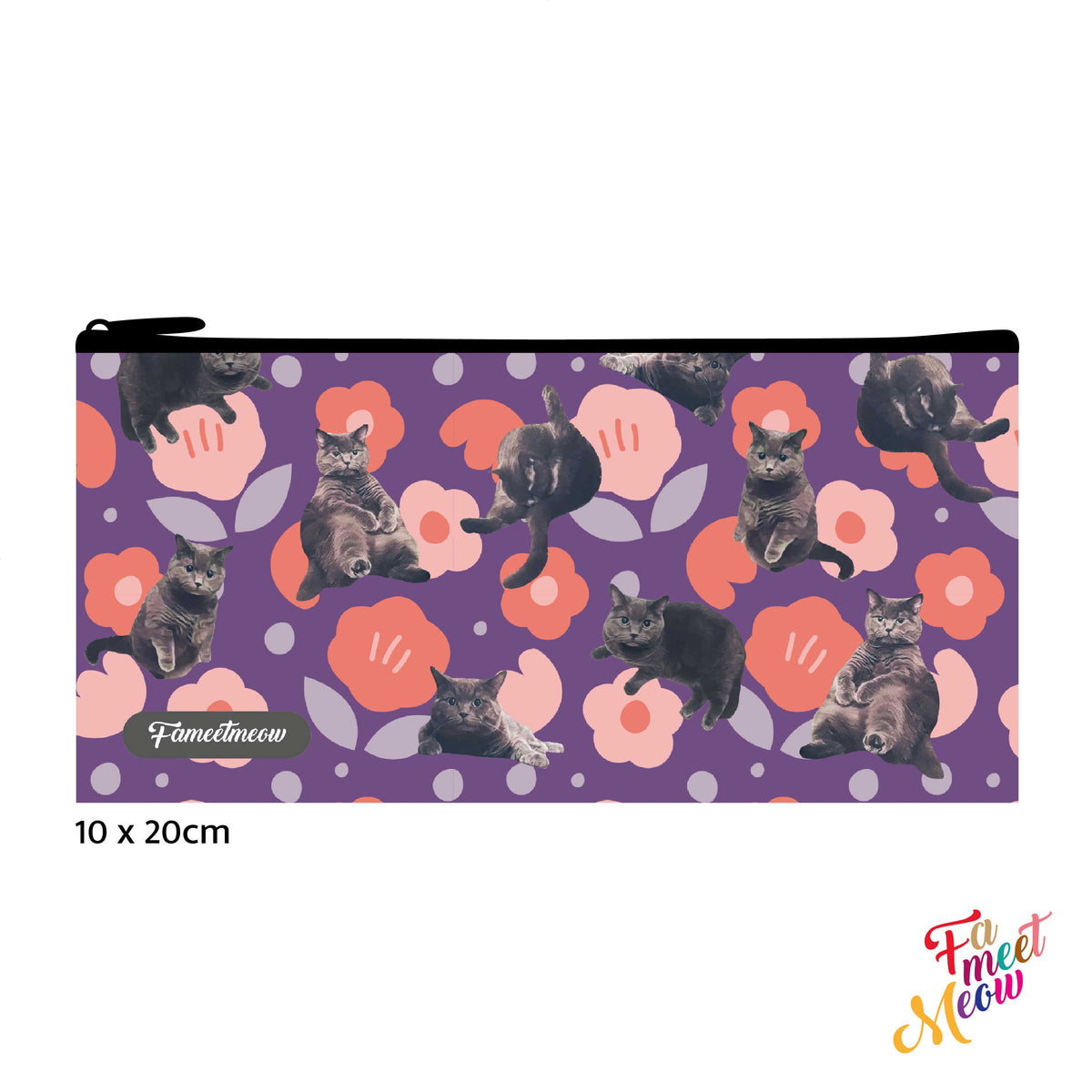 Pencil Case - British Shorthair (Purple)