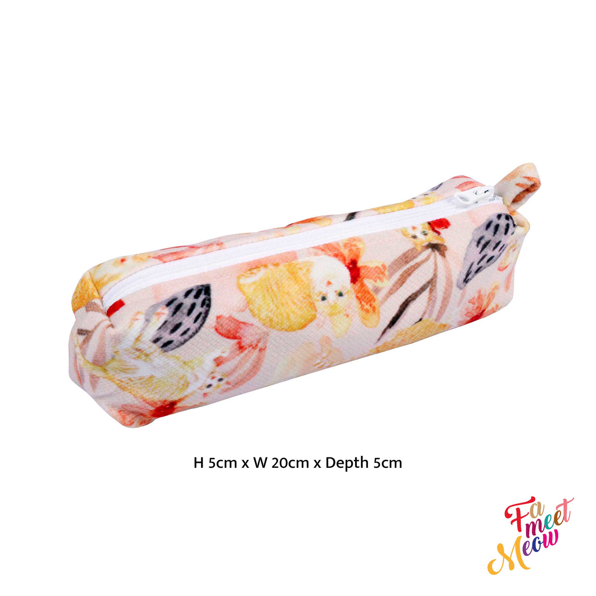 Square Pencil Case - Daisy in the sunset