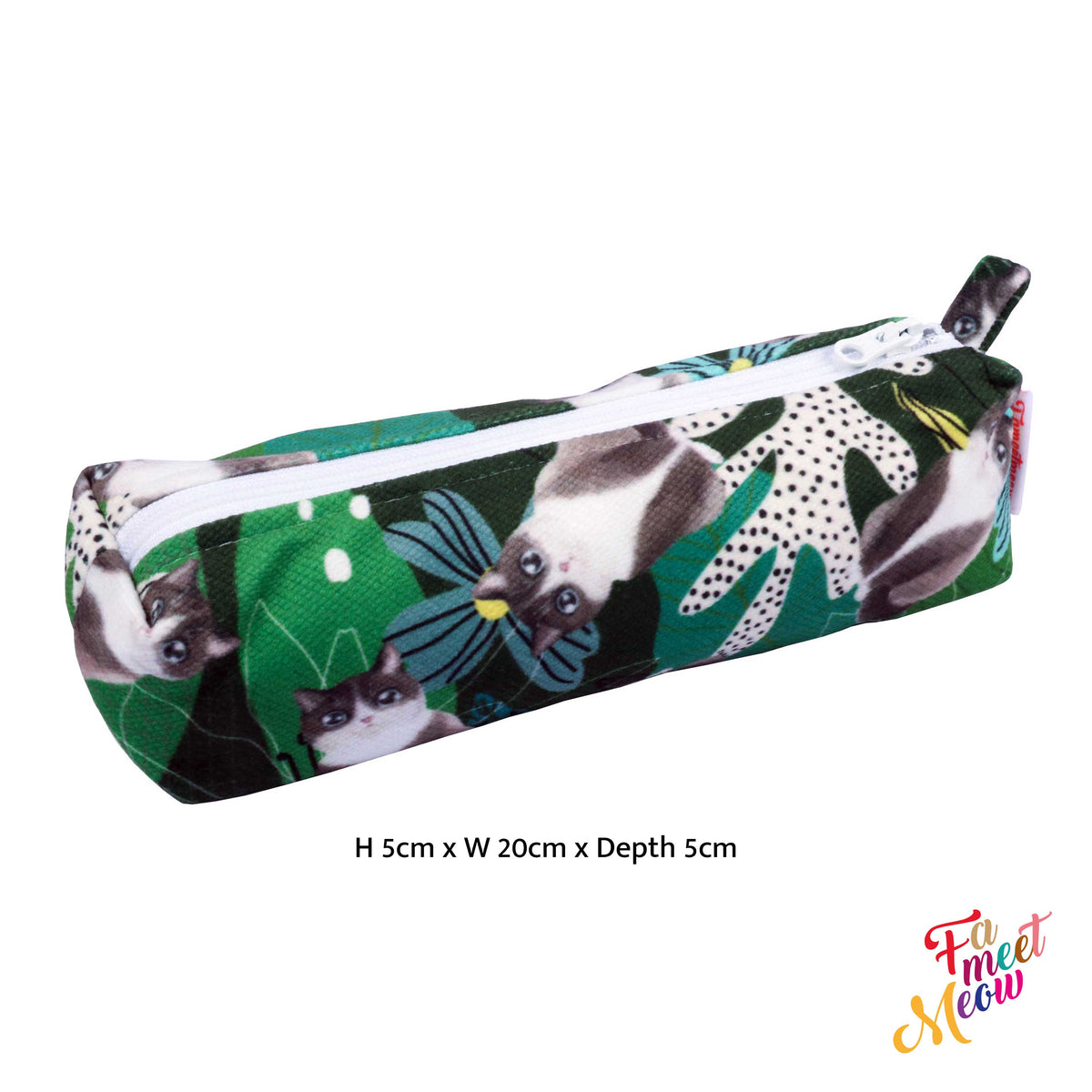 Square Pencil Case - Lotus