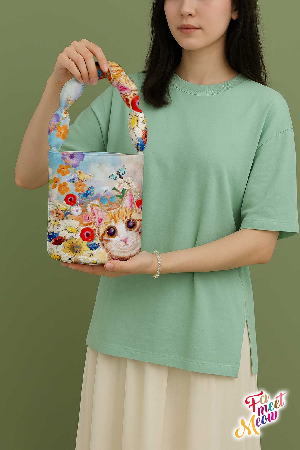 Shoulder Bucket Bag - Paint