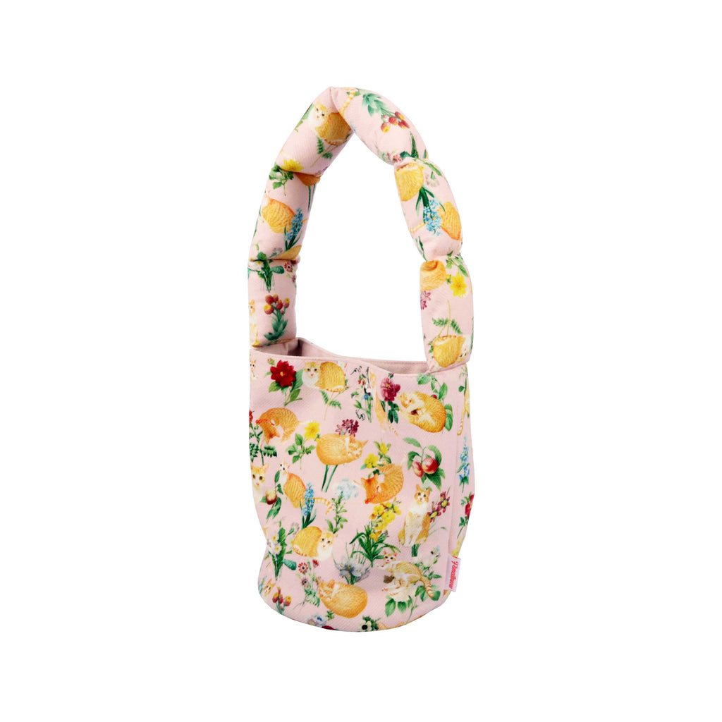 Shoulder Bucket Bag - Floral (Pink)