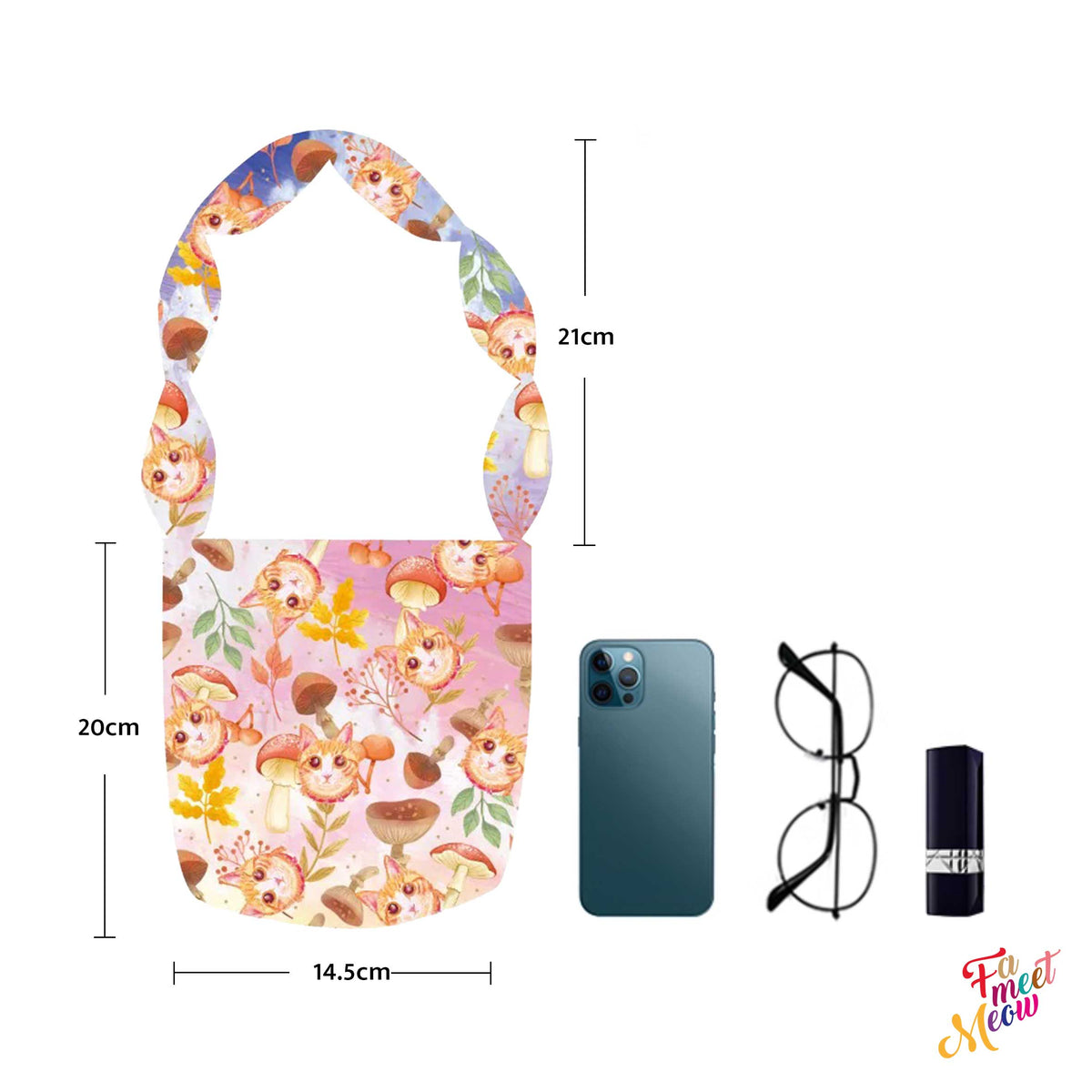 Shoulder Bucket Bag - Mushroom (Pink)