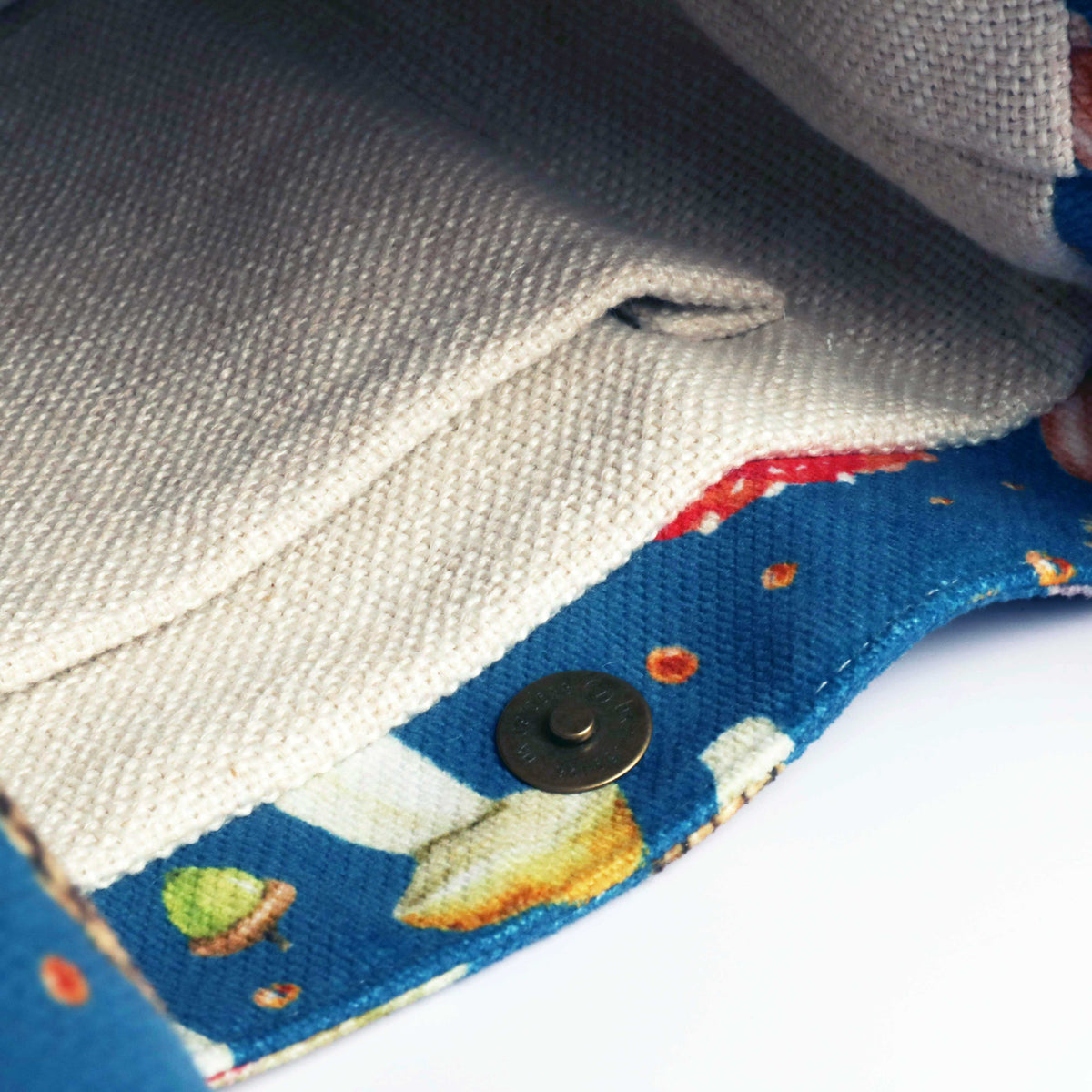 Shoulder Bucket Bag - Mushroom (Navy Blue)