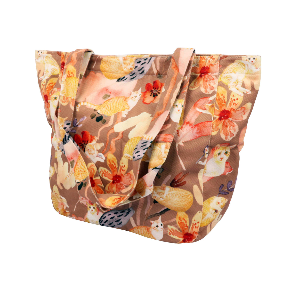 Shoulder Tote Bag - Daisy in the sunset