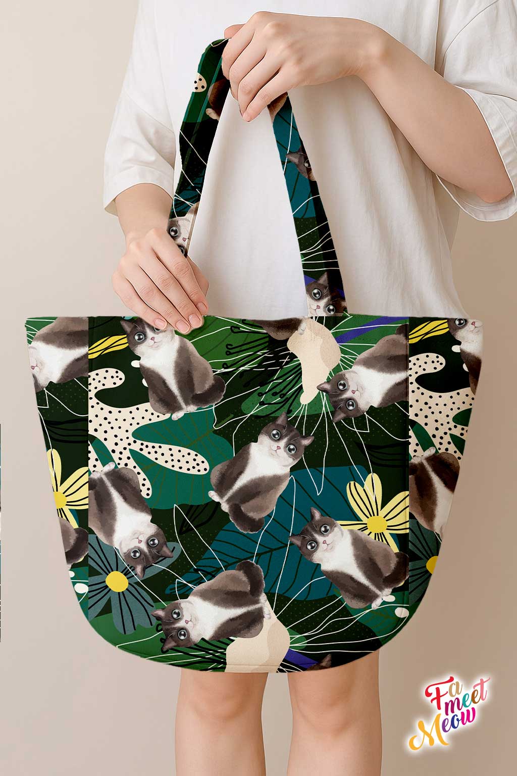 Shoulder Tote Bag - Lotus