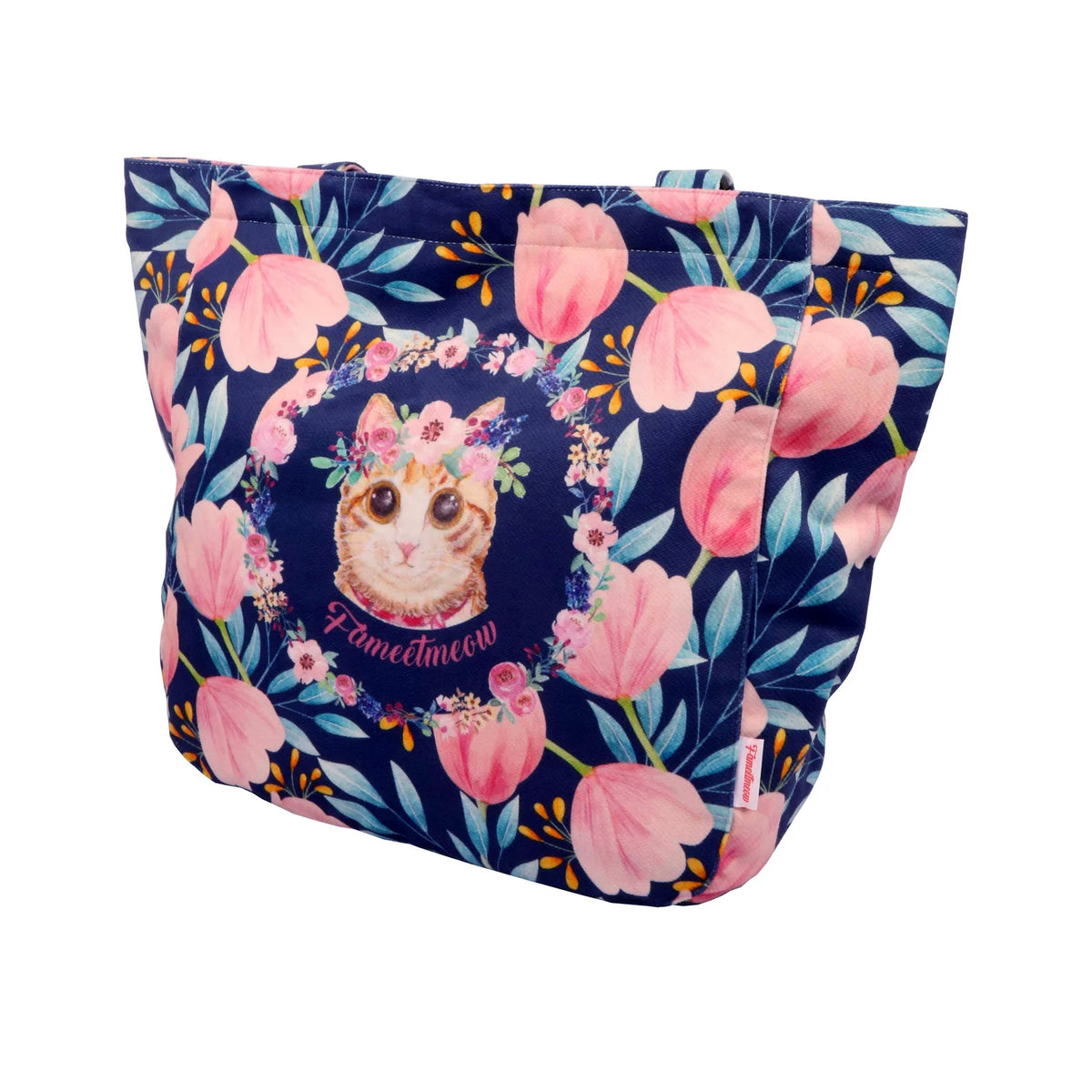 Shoulder Tote Bag - Tulips