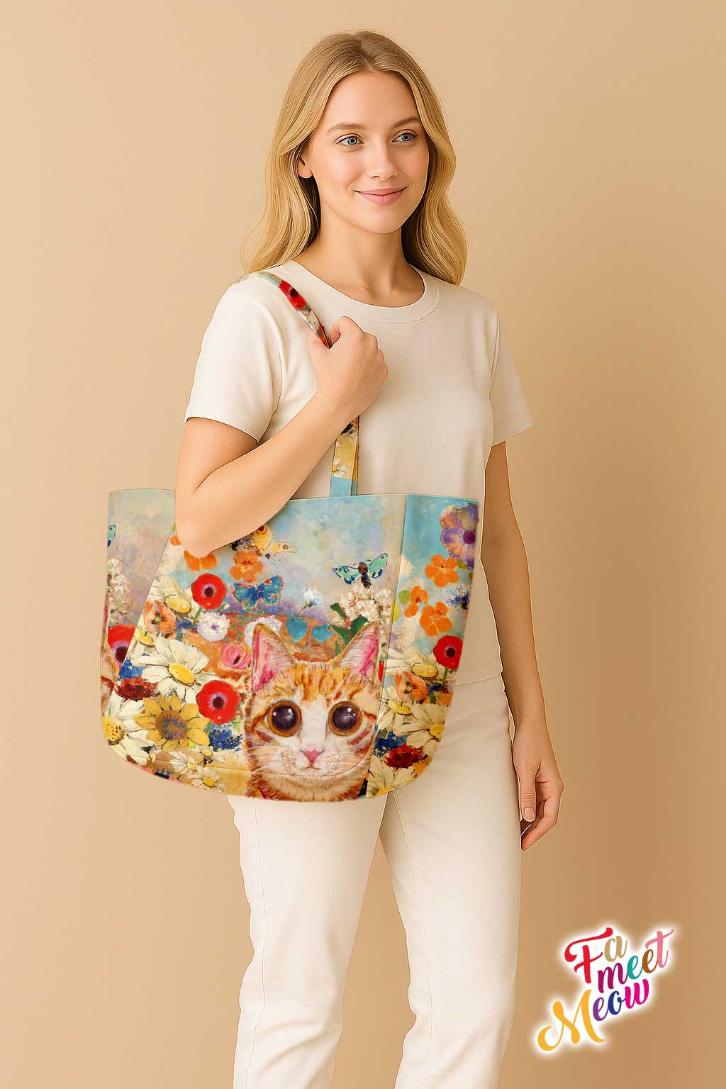 Shoulder Tote Bag - Paint