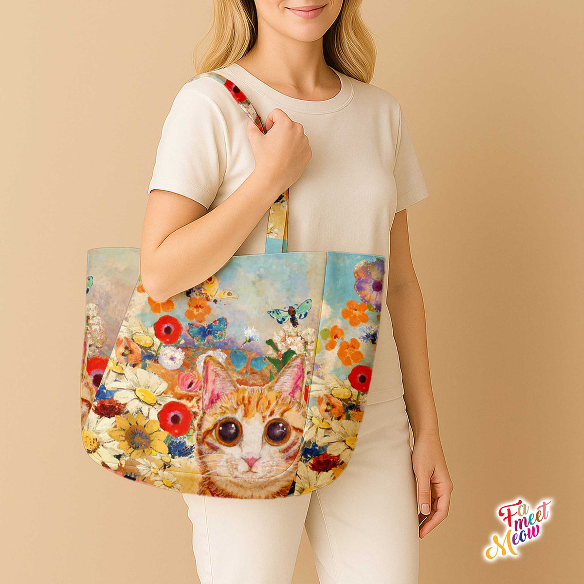 Shoulder Tote Bag - Paint