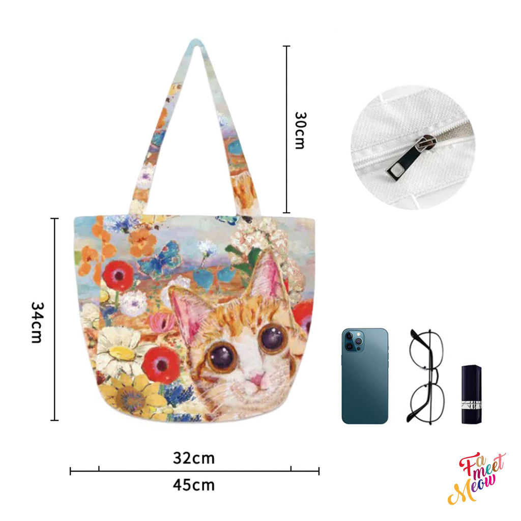 Shoulder Tote Bag - Paint