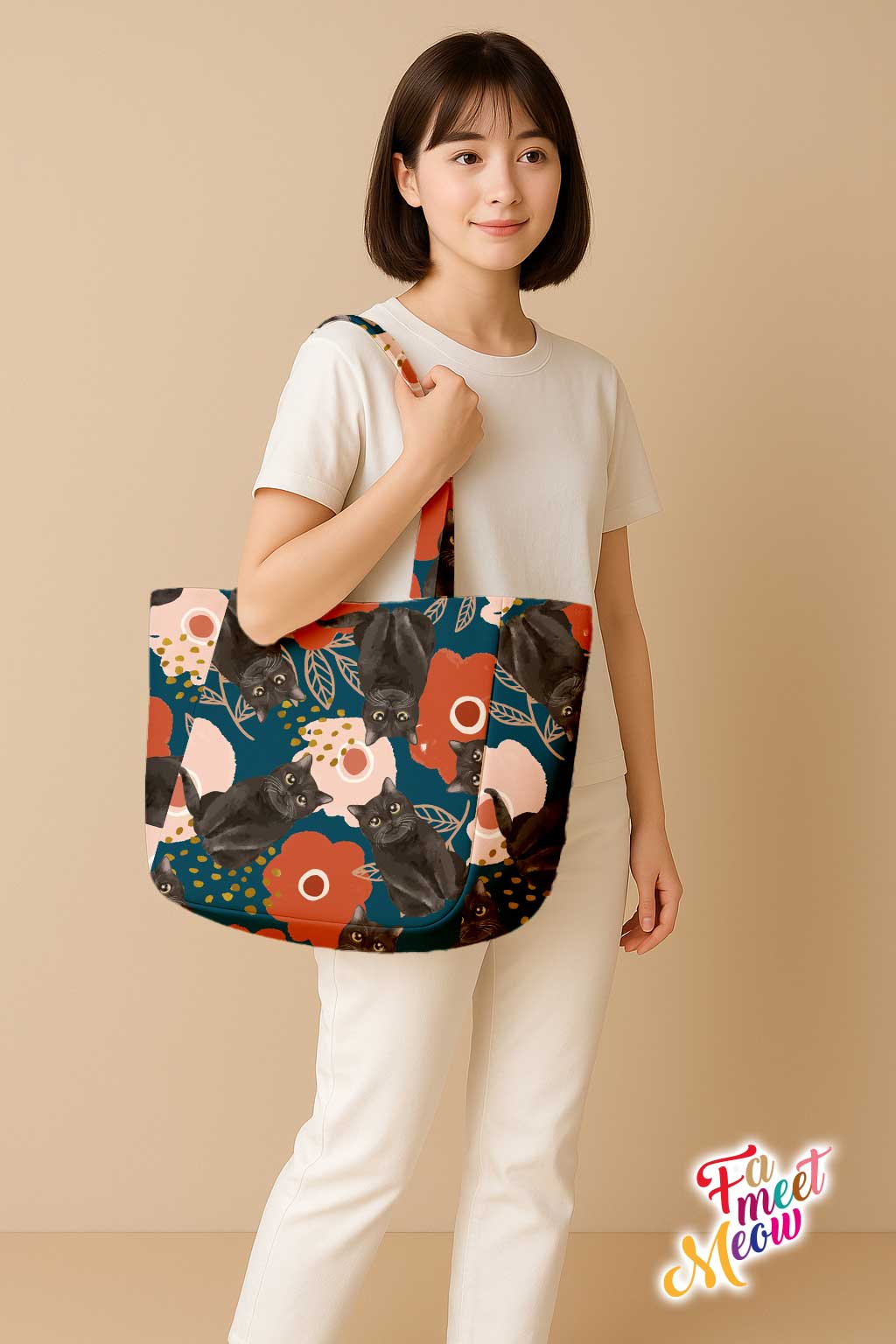 Shoulder Tote Bag - Bunga Raya