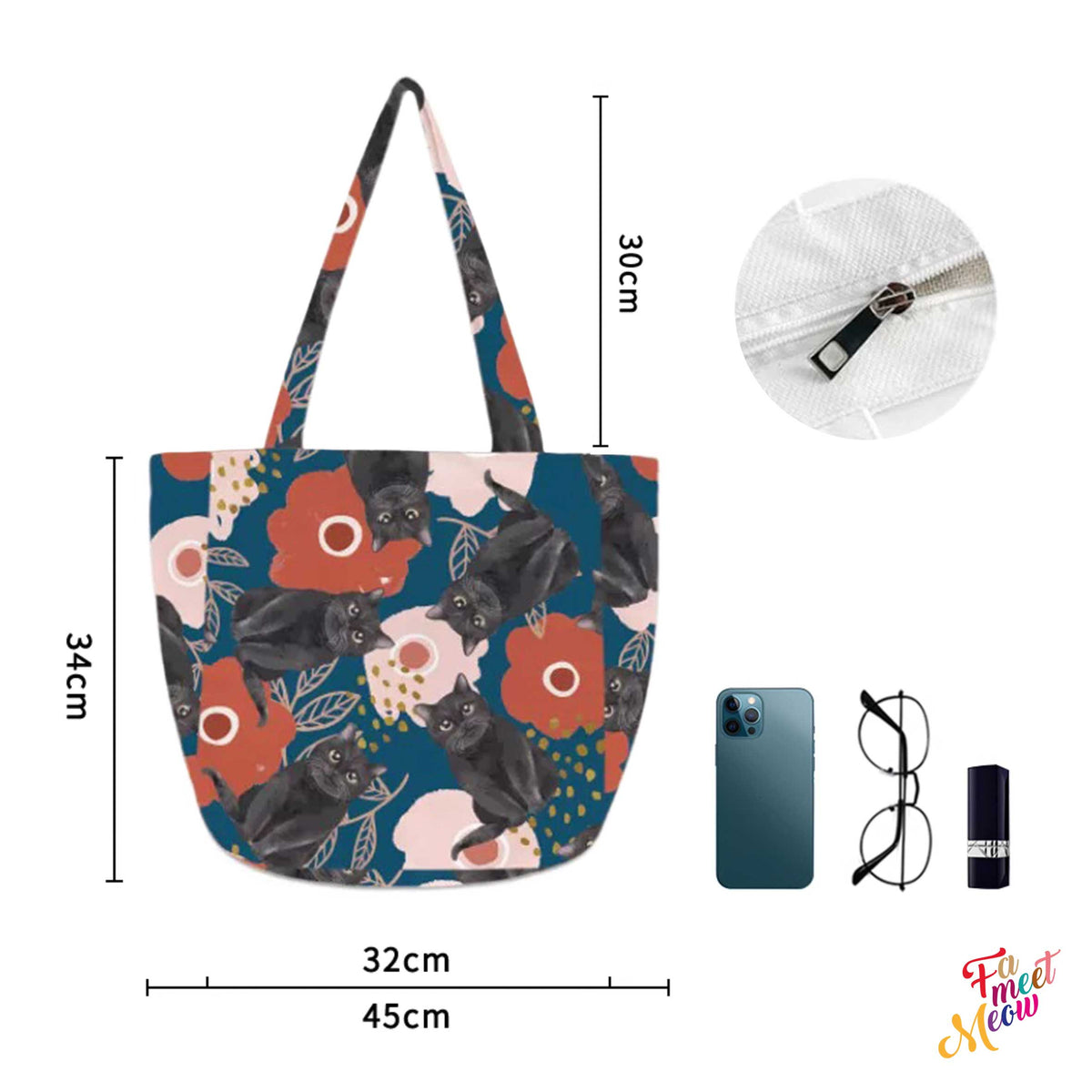 Shoulder Tote Bag - Bunga Raya