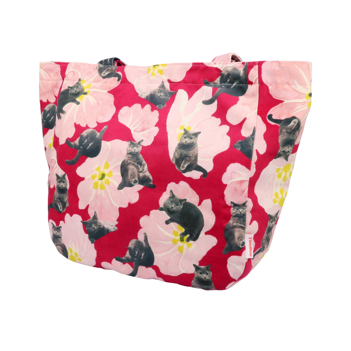 Shoulder Tote Bag - British Shorthair (Magenta)