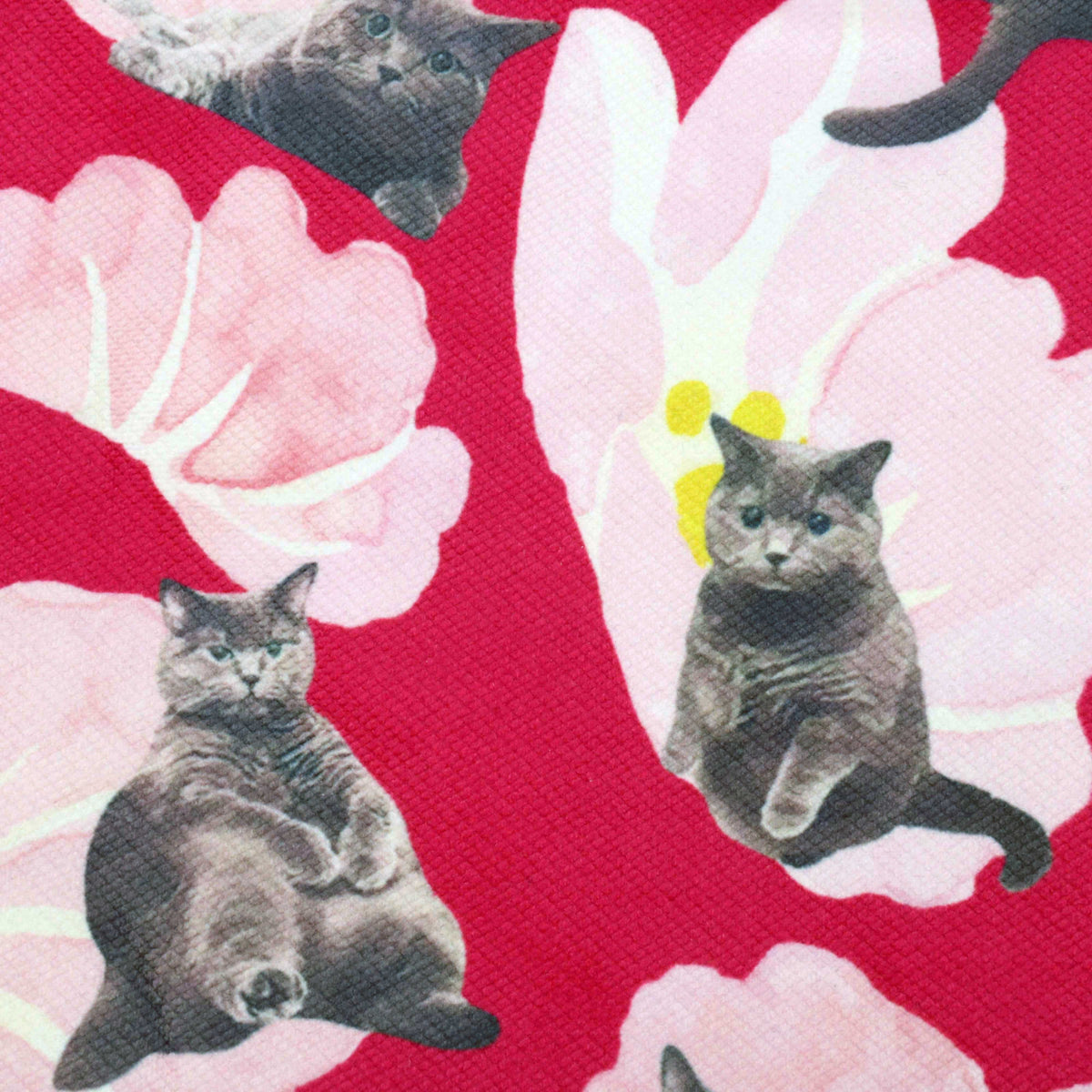 Shoulder Tote Bag - British Shorthair (Magenta)