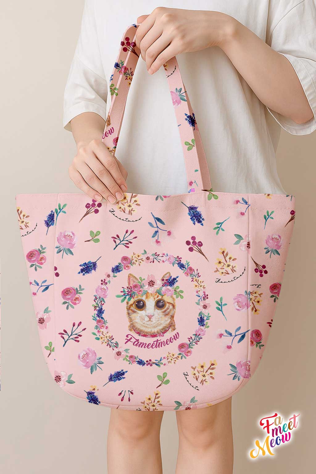 Shoulder Tote Bag - Classic (Pink)