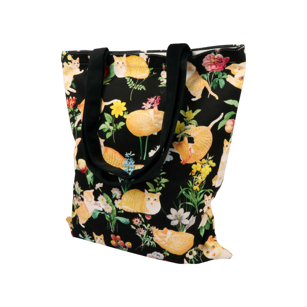 Tote Bag - Floral (Black)
