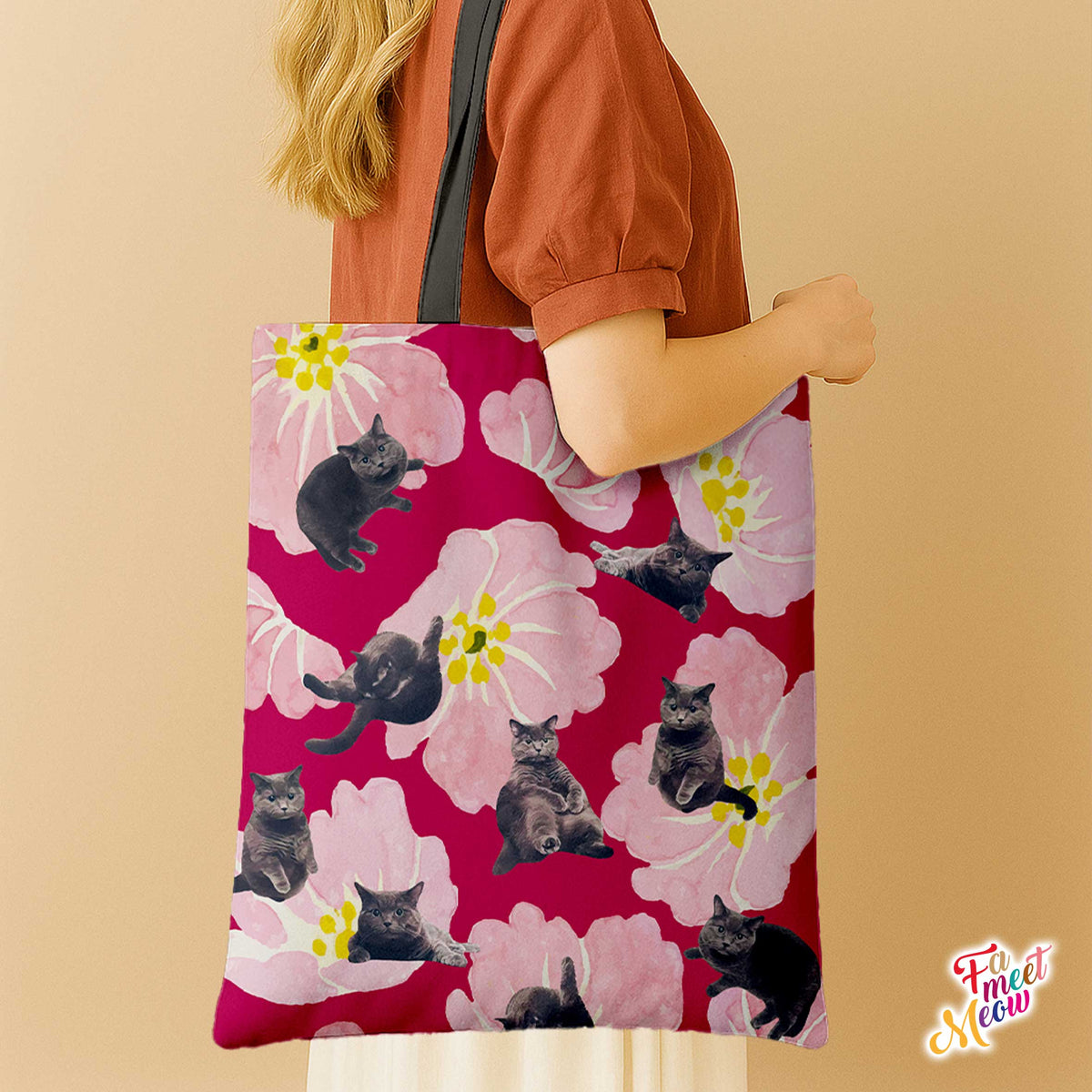 Tote Bag - British Shorthair (Magenta)