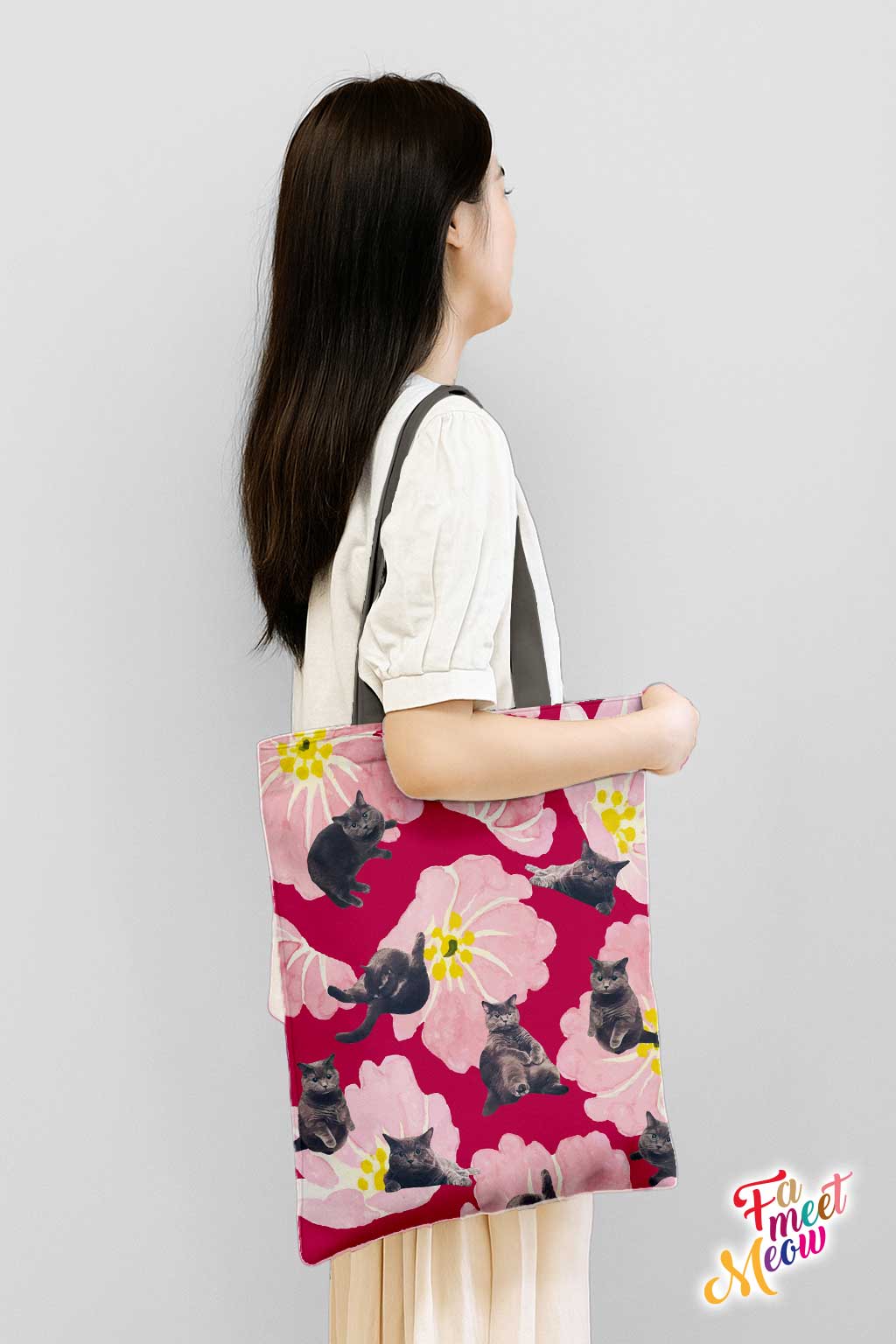 Tote Bag - British Shorthair (Magenta)