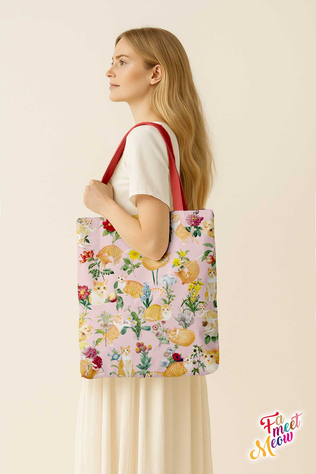 Tote Bag - Floral (Pink)