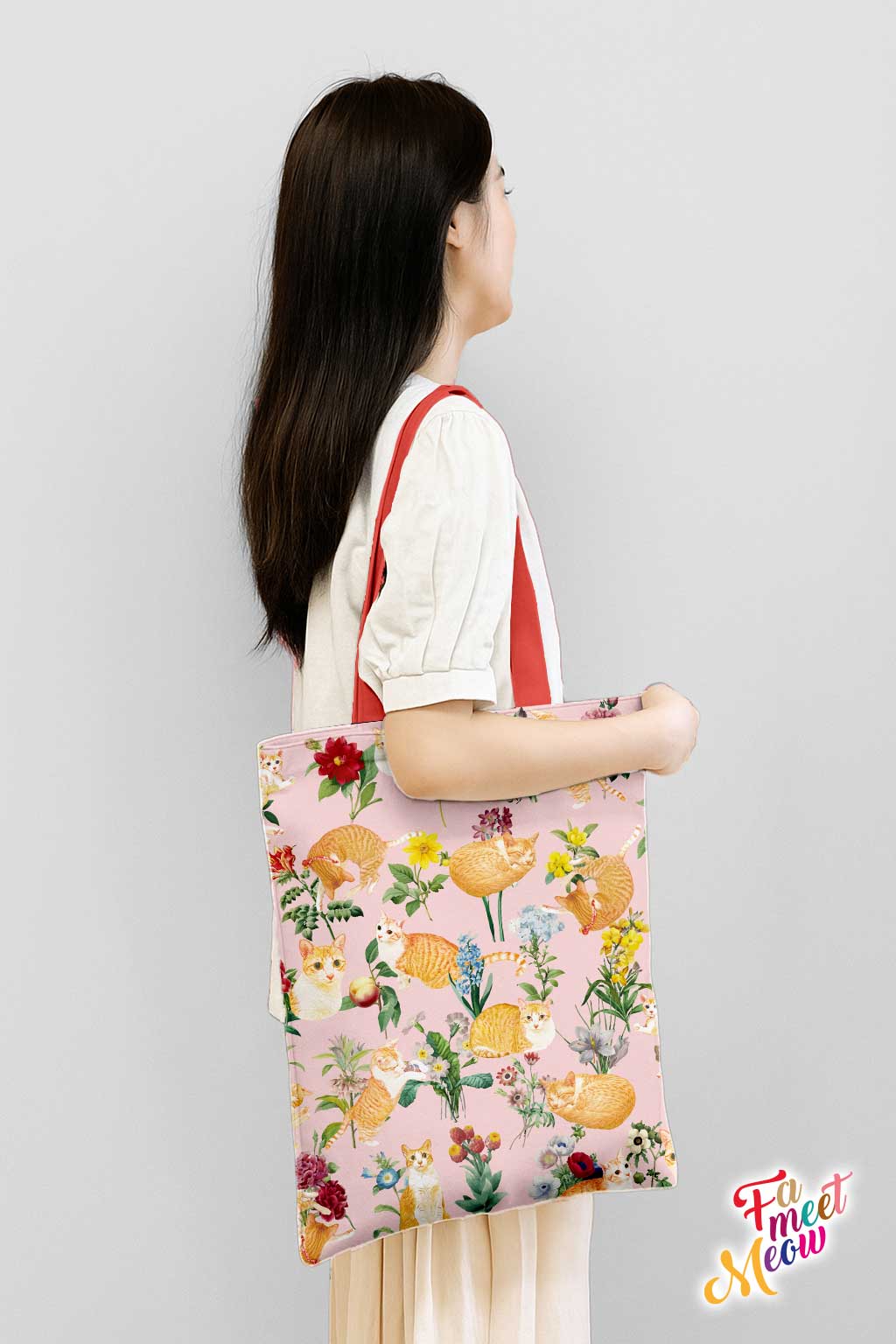 Tote Bag - Floral (Pink)