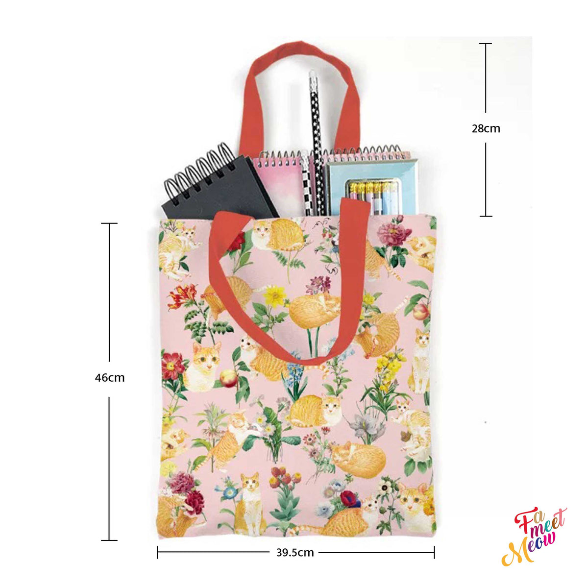 Tote Bag - Floral (Pink)