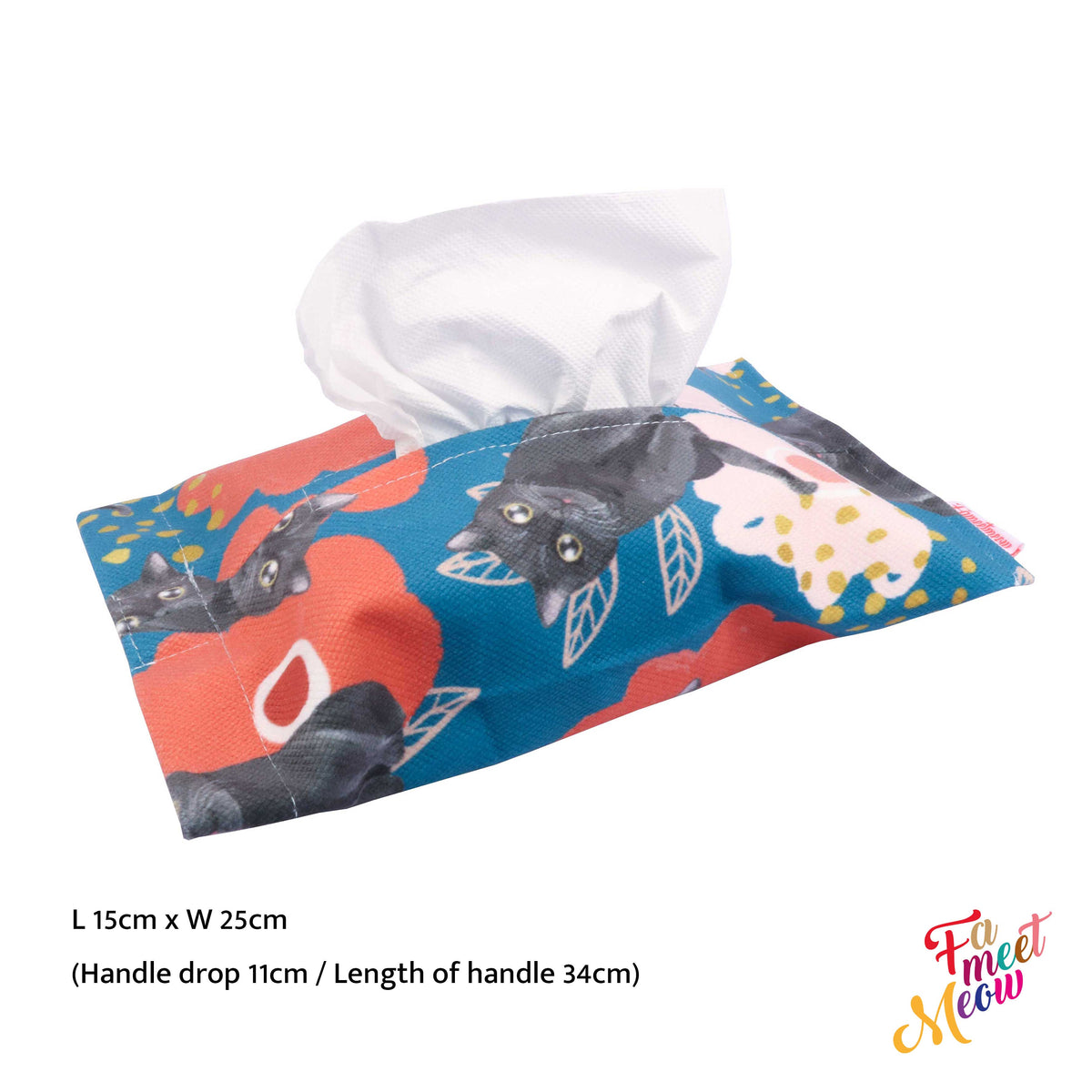 Tissue Cover with strap - Bunga Raya