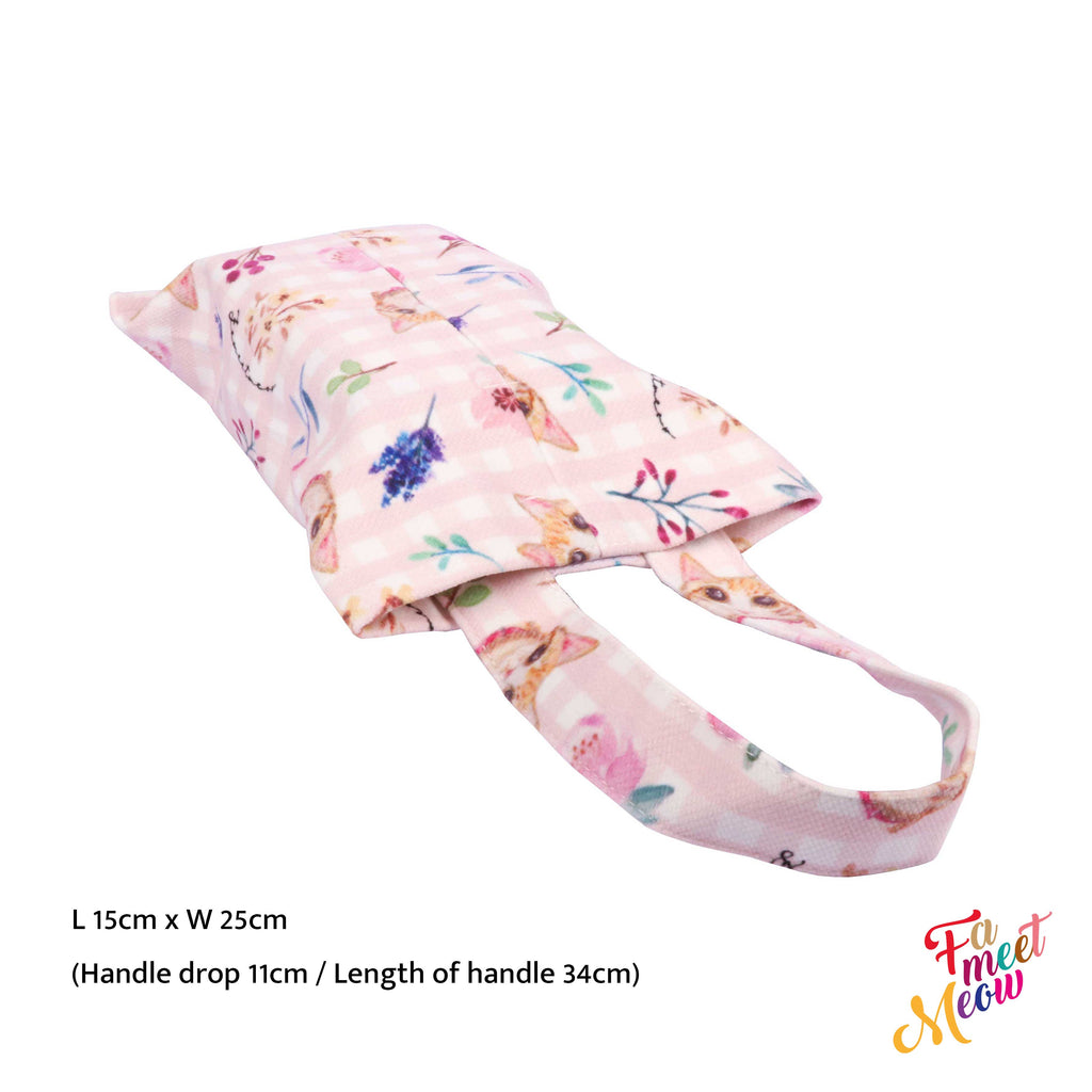 Tissue Cover with strap - Classic (Pink checked)
