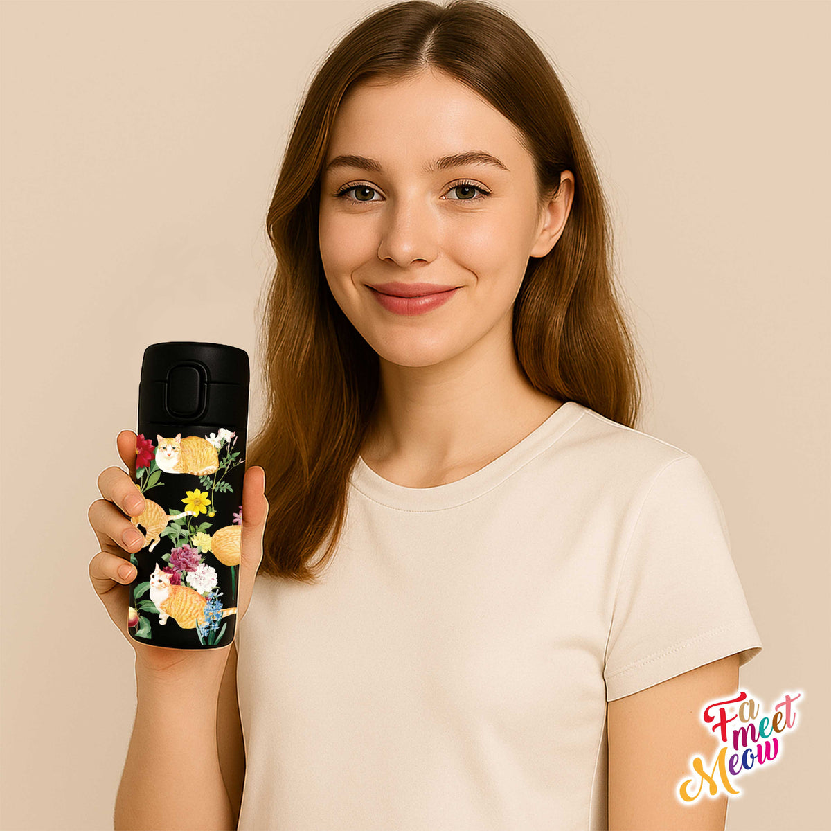 350ml Vacuum Insulated Bottle - Floral