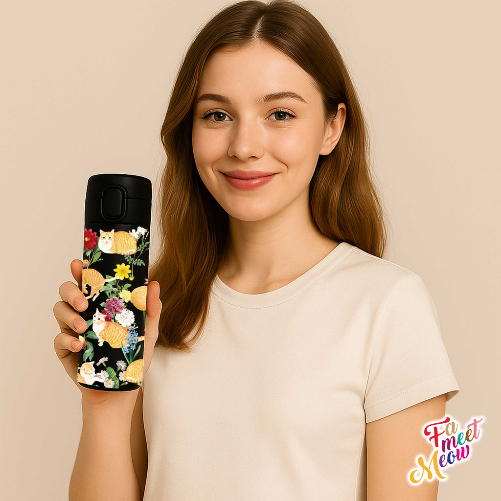 450ml Vacuum Insulated Bottle - Floral