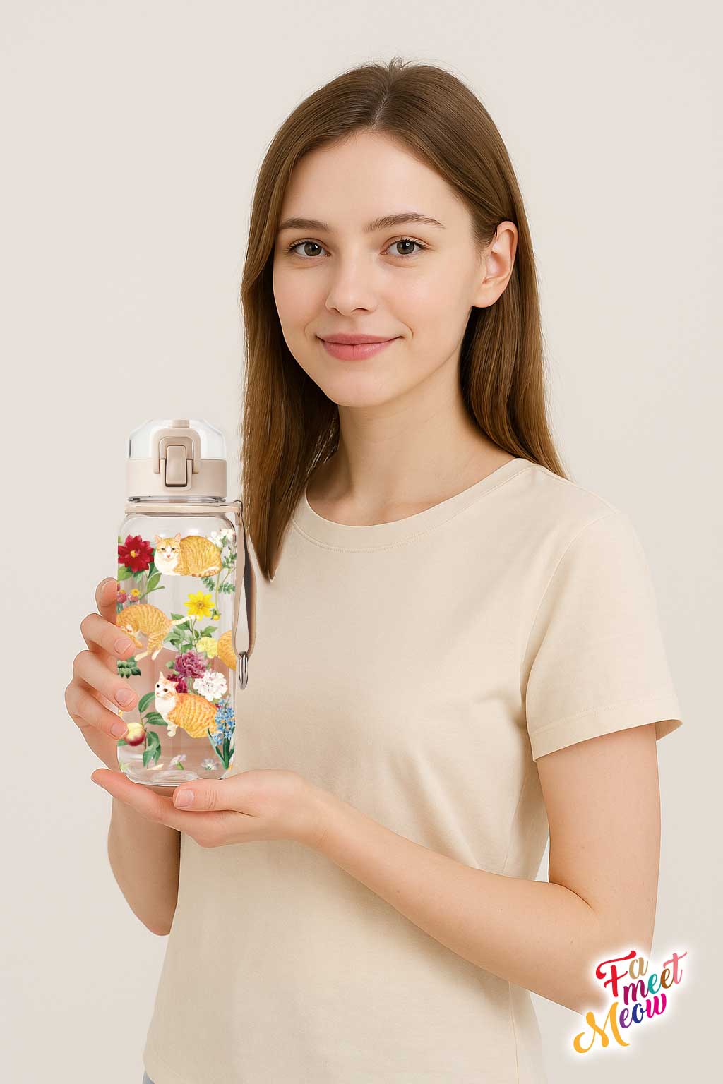 530ml Water Bottle - Floral