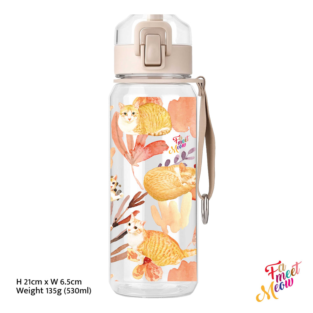 530ml Water Bottle - Daisy in the sunset