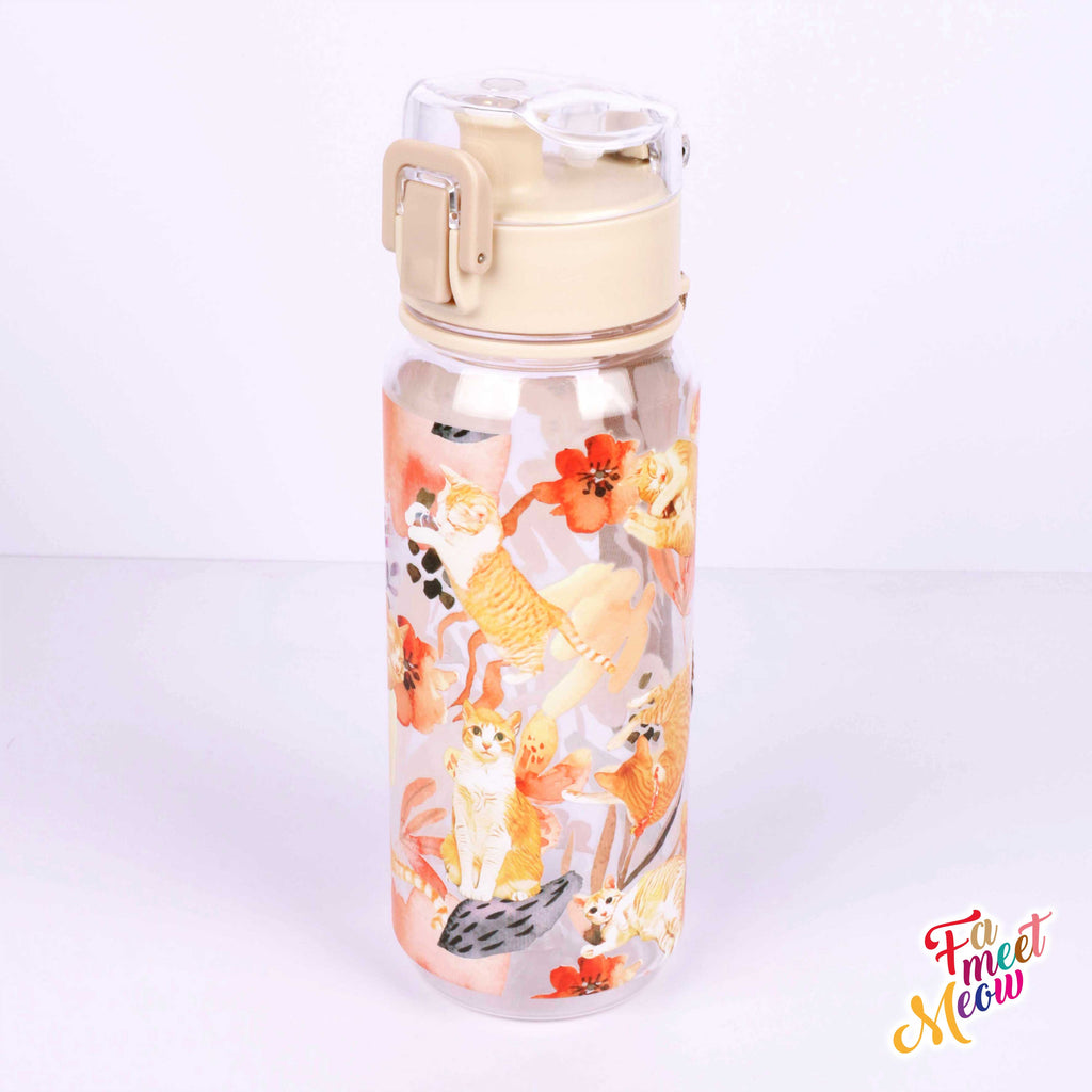530ml Water Bottle - Daisy in the sunset