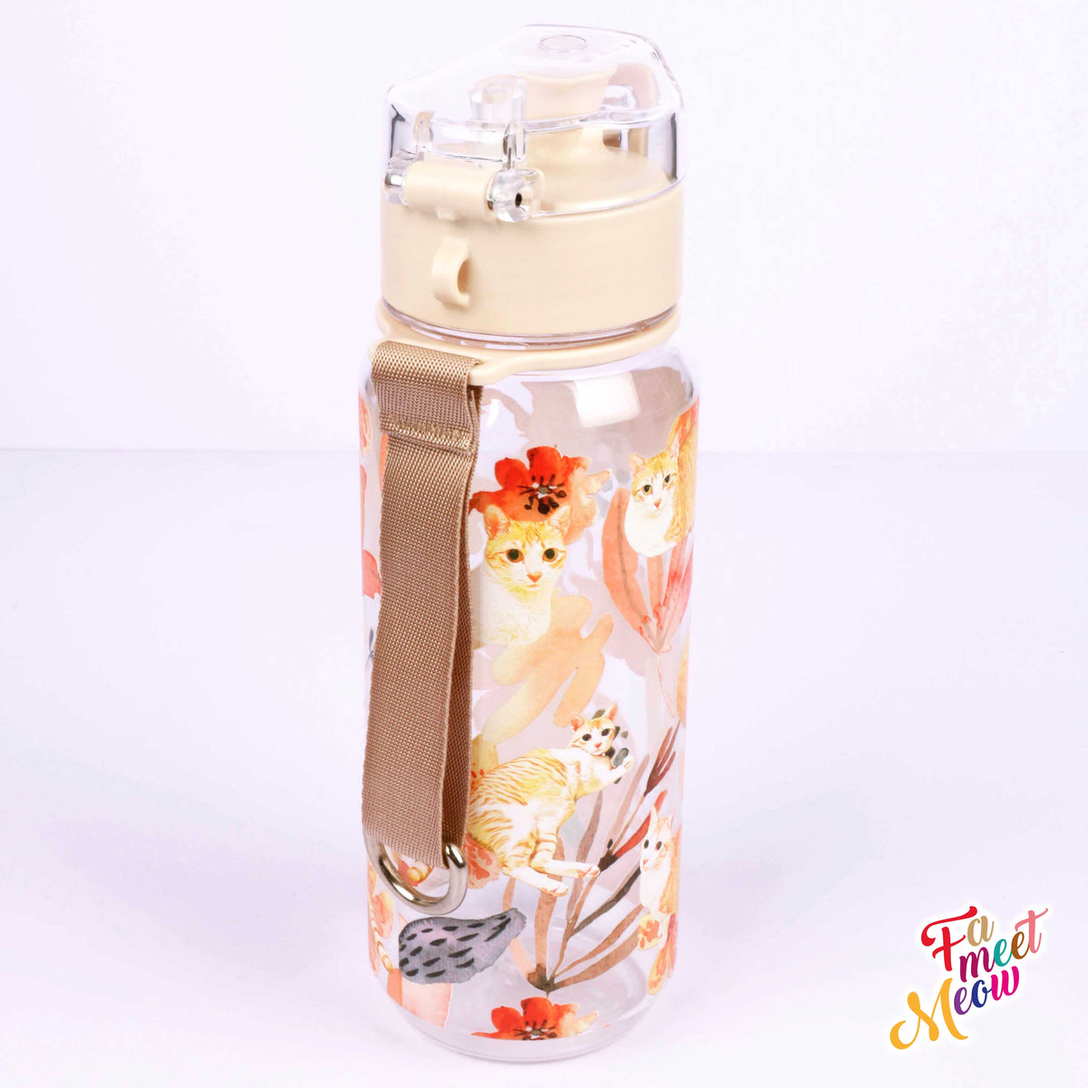 530ml Water Bottle - Daisy in the sunset