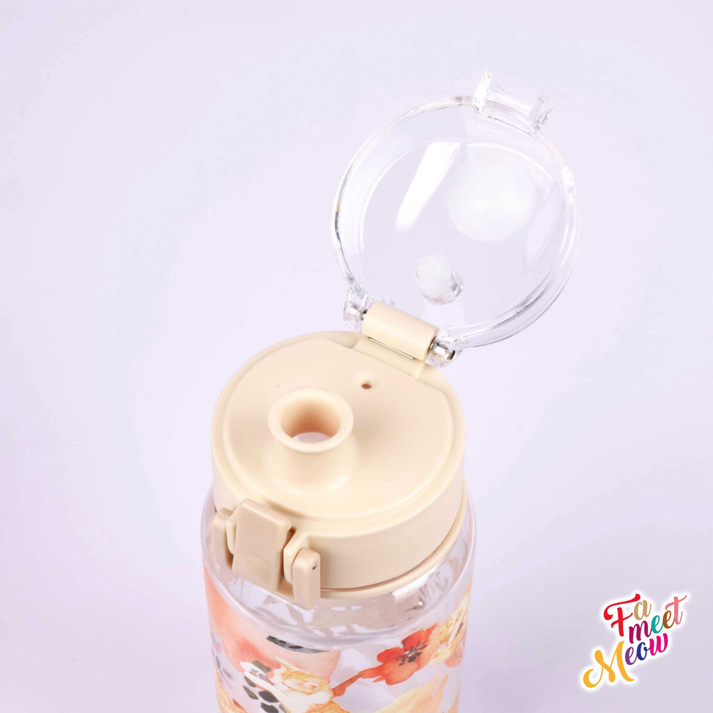 530ml Water Bottle - Daisy in the sunset