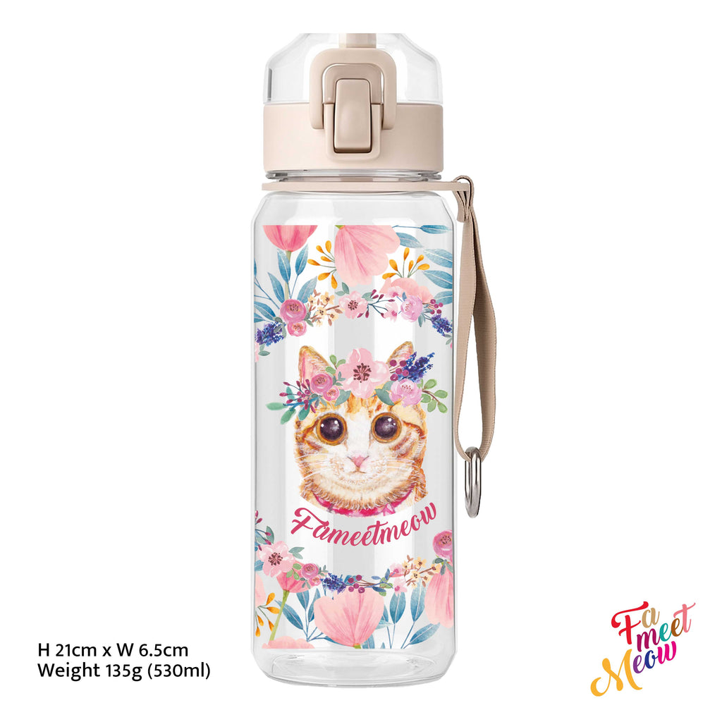 530ml Water Bottle - Tulips