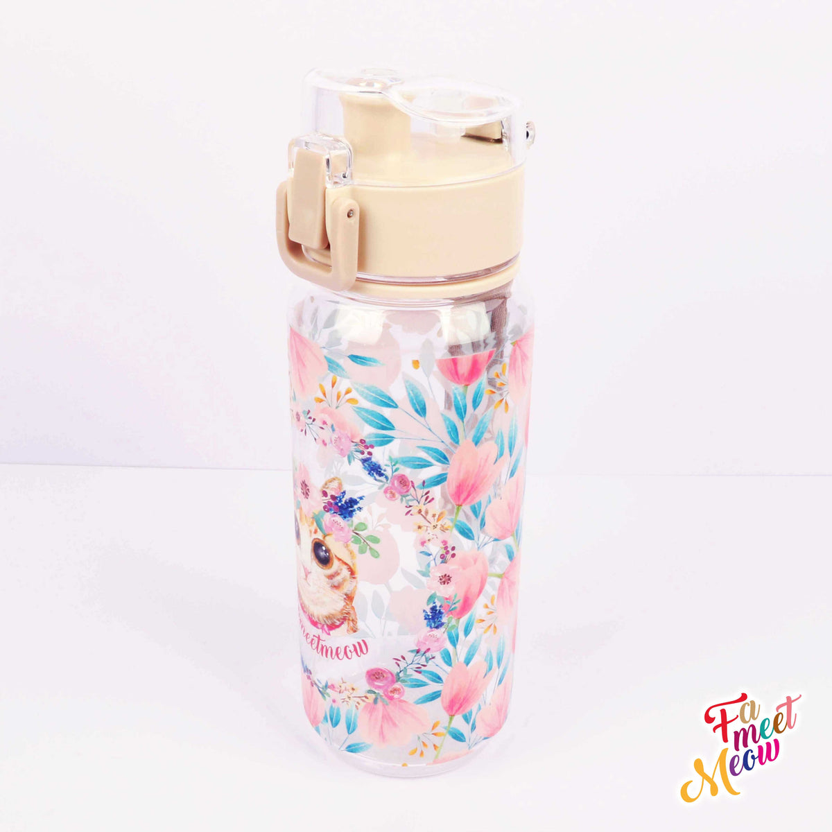 530ml Water Bottle - Tulips