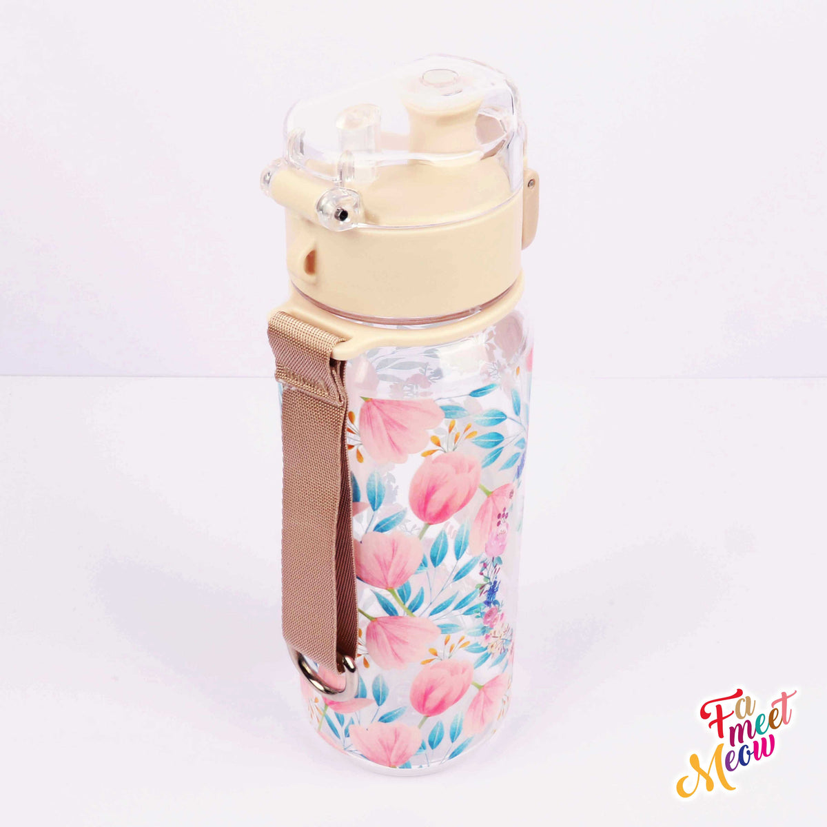 530ml Water Bottle - Tulips