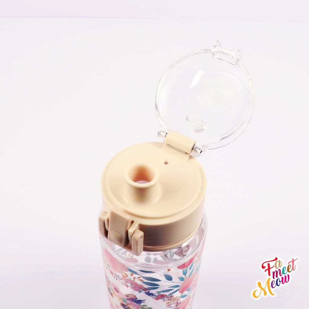 530ml Water Bottle - Tulips