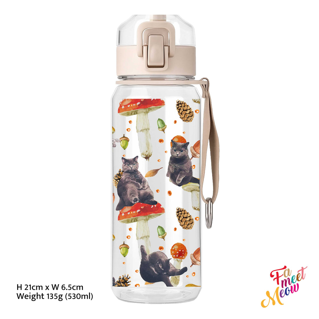 530ml Water Bottle - Mushroom
