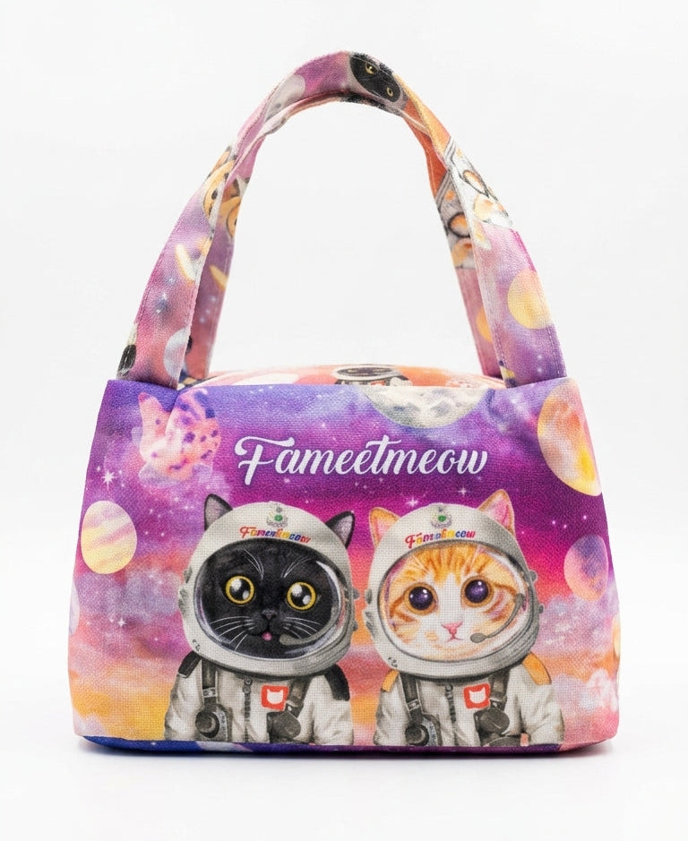 Space Cat 3-Layer Insulated Lunch Bag / Cooler Bag