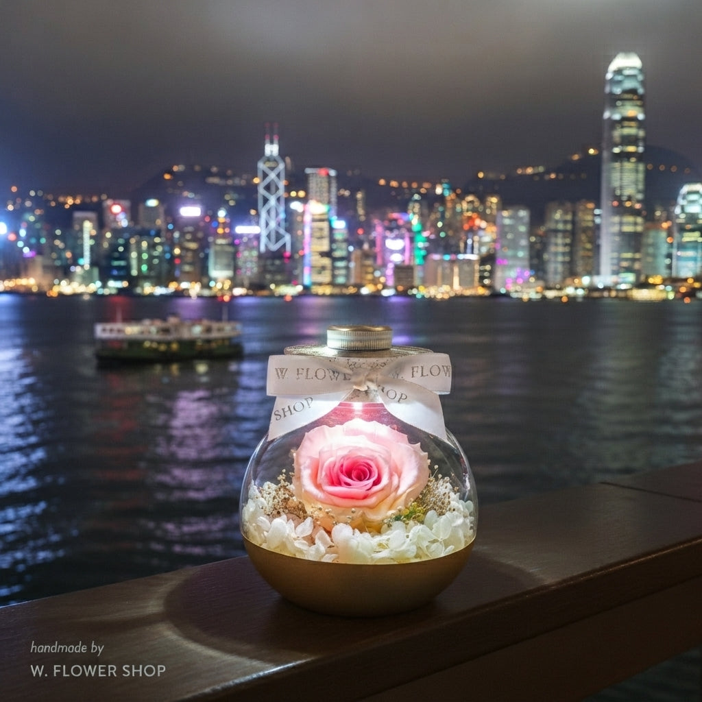 Little Wishful Glass - Rose Quartz Pink